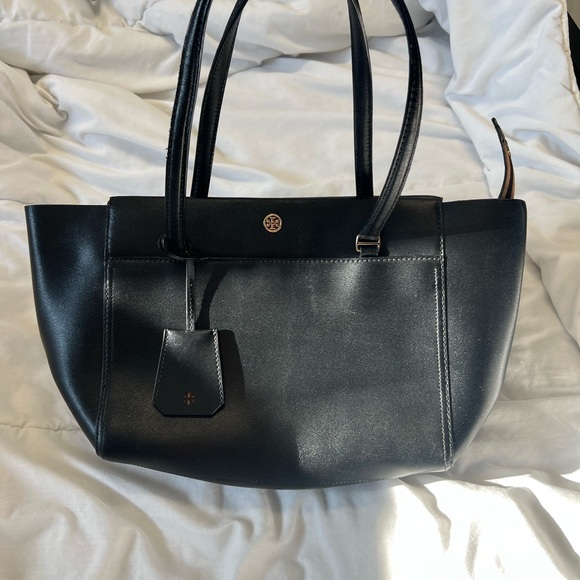Tory Burch Black Leather Tote - Picture 8 of 9